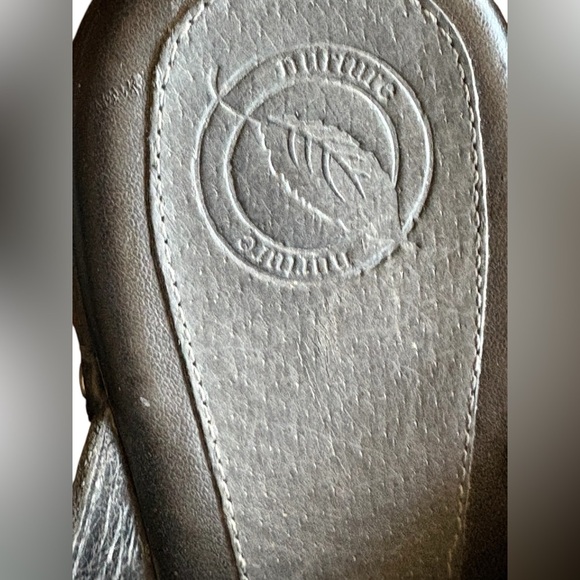 Nurture Whisper black leather block heel Slip On Women's Size US 8.5 M goth - Picture 8 of 9